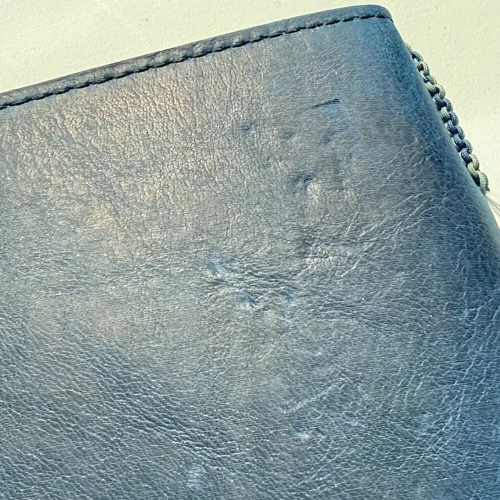 Innovative Journaling Seabreeze Leather Journal Handmade Deckle Edge Paper Navy